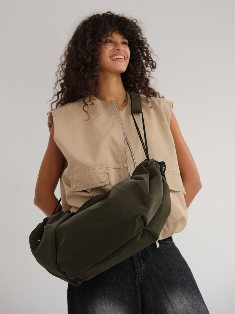 Zuri Large string bag - Olive - Image 3